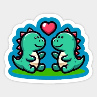 Dino love Sticker